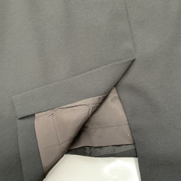 Jones NY Black Dress Embroider Beads 22W  Black Classic LBD Midi Back Zip Formal - Picture 11 of 12